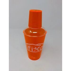 Fixd Cocktail Shaker Orange Plastic Medium Size for All your cool drinks yum yum